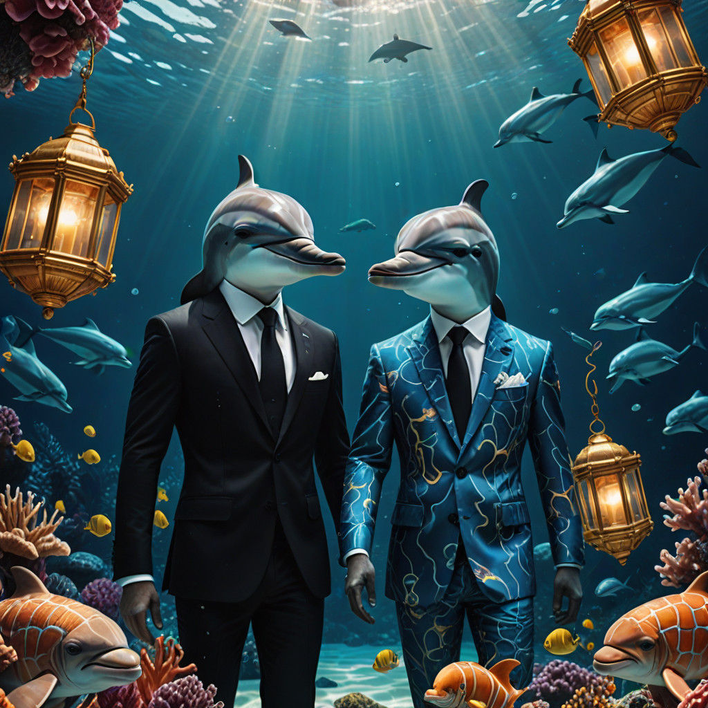 Dolphins in Dolce & Gabbana Attend an Underwater Fashion Soi...