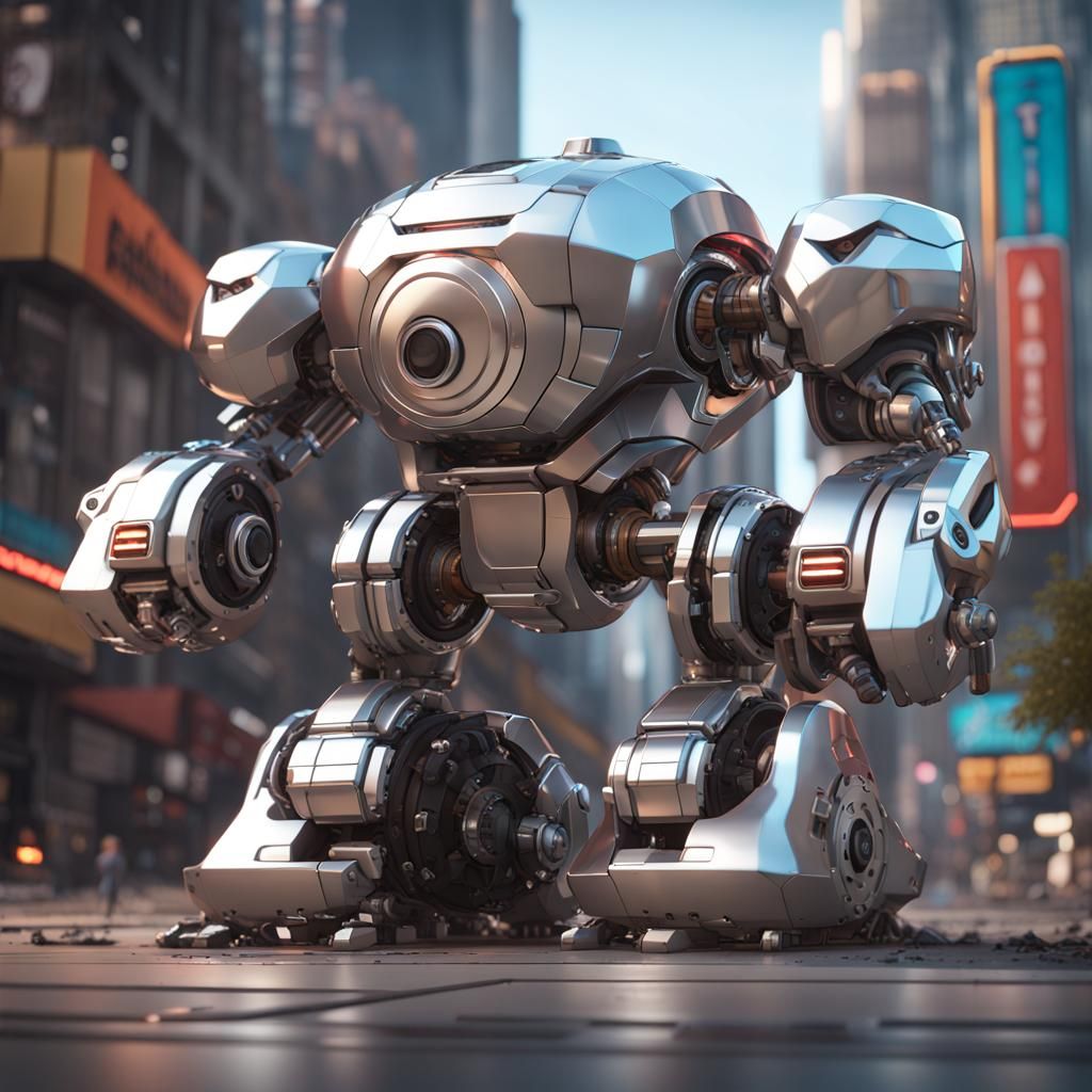 Detailed Sci-Fi Mechs in Cinematic 3D Render