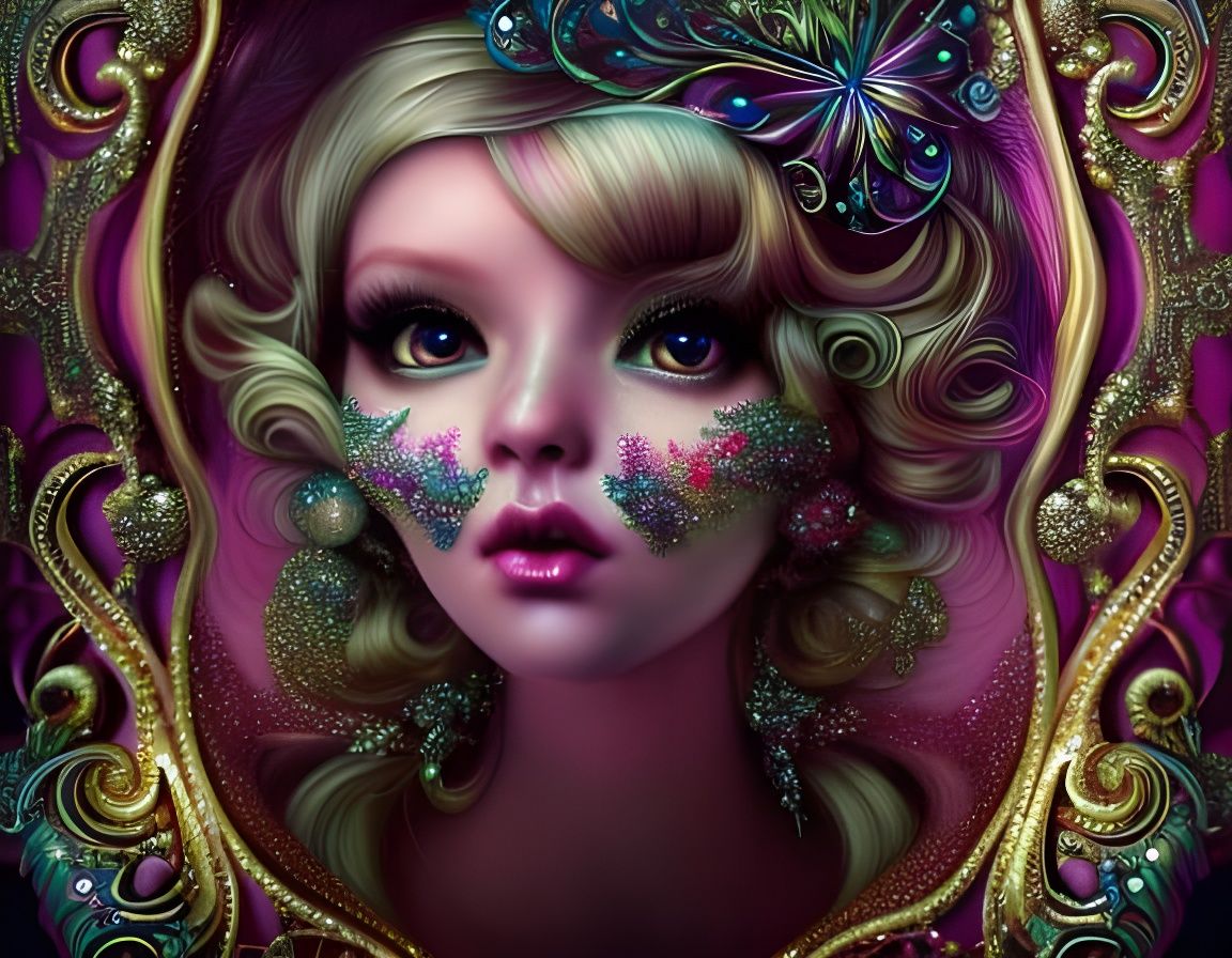 Magical Filigree Beauty in Iridescent Hues