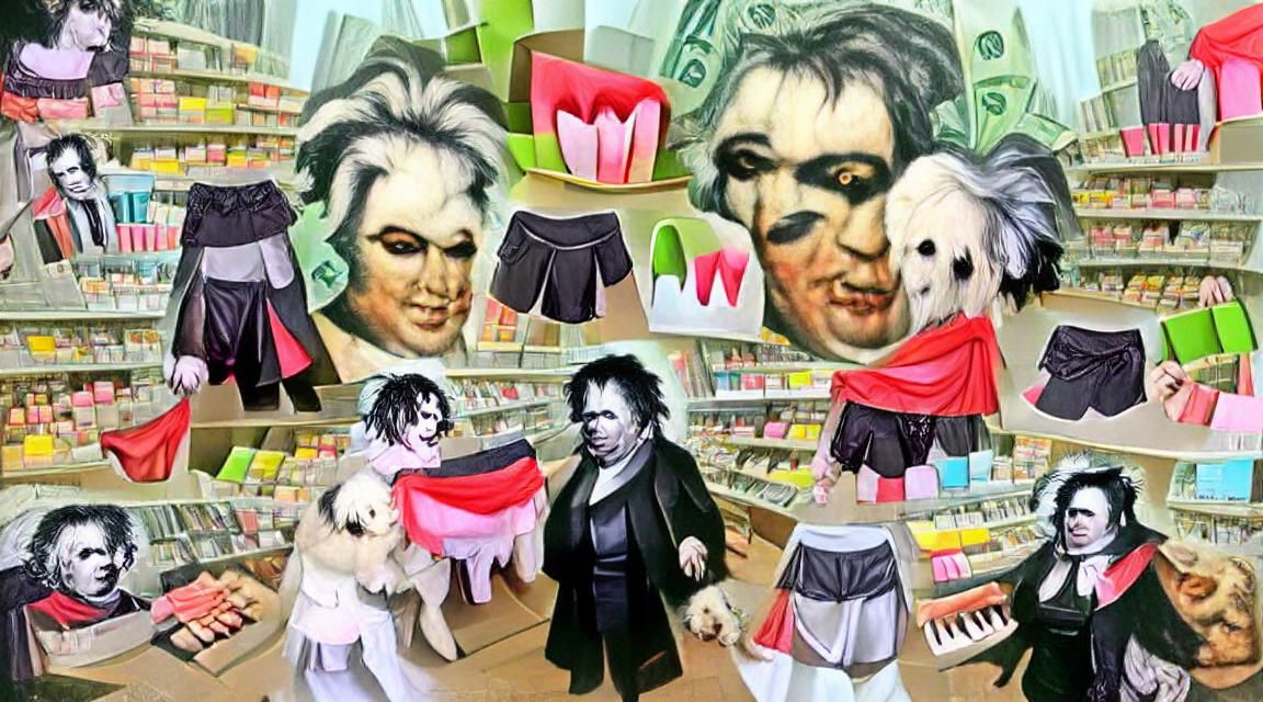 Beethoven as Marilyn Manson: Underwear Shopping