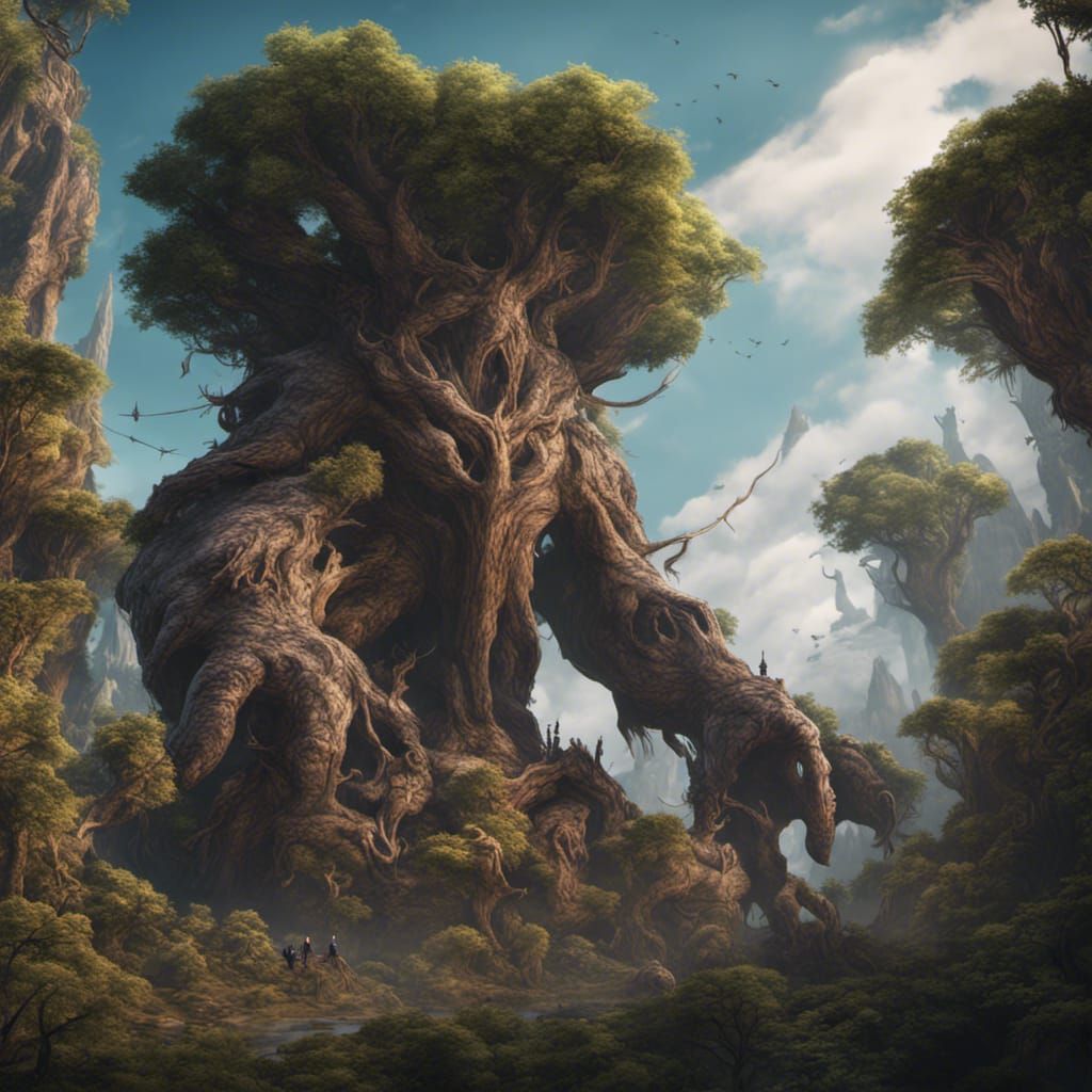 Monstrous Giants Emerge from Ancient Tree