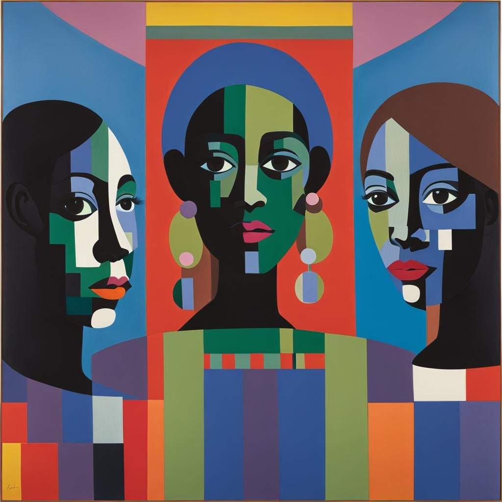 Three Girls in Light and Color