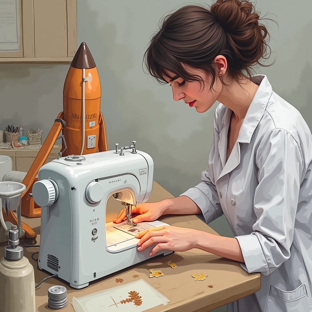 Sewing Simpler Than Rocket Science: AI Concept