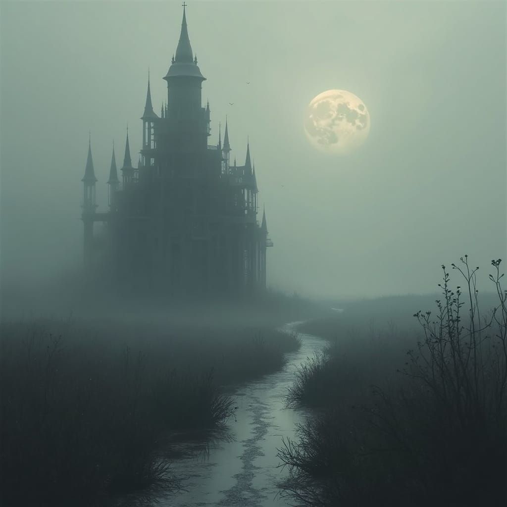 Whisper Fading: Minimalist Conceptual Matte Painting