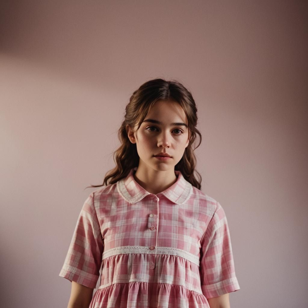 Boy in Pink Babydoll Dress, Cinematic Film Still