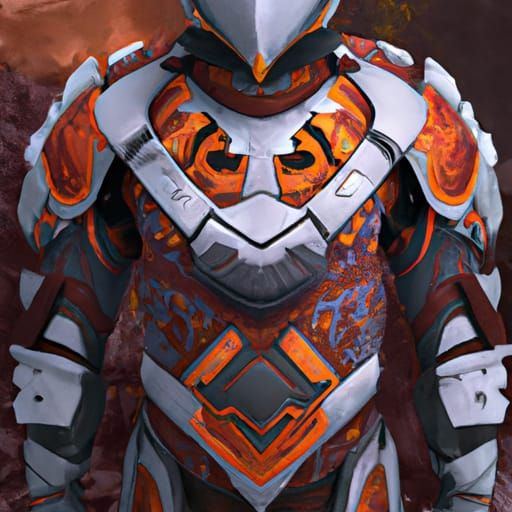 Halo Spartan Knight Concept Art in Detailed Matte Painting