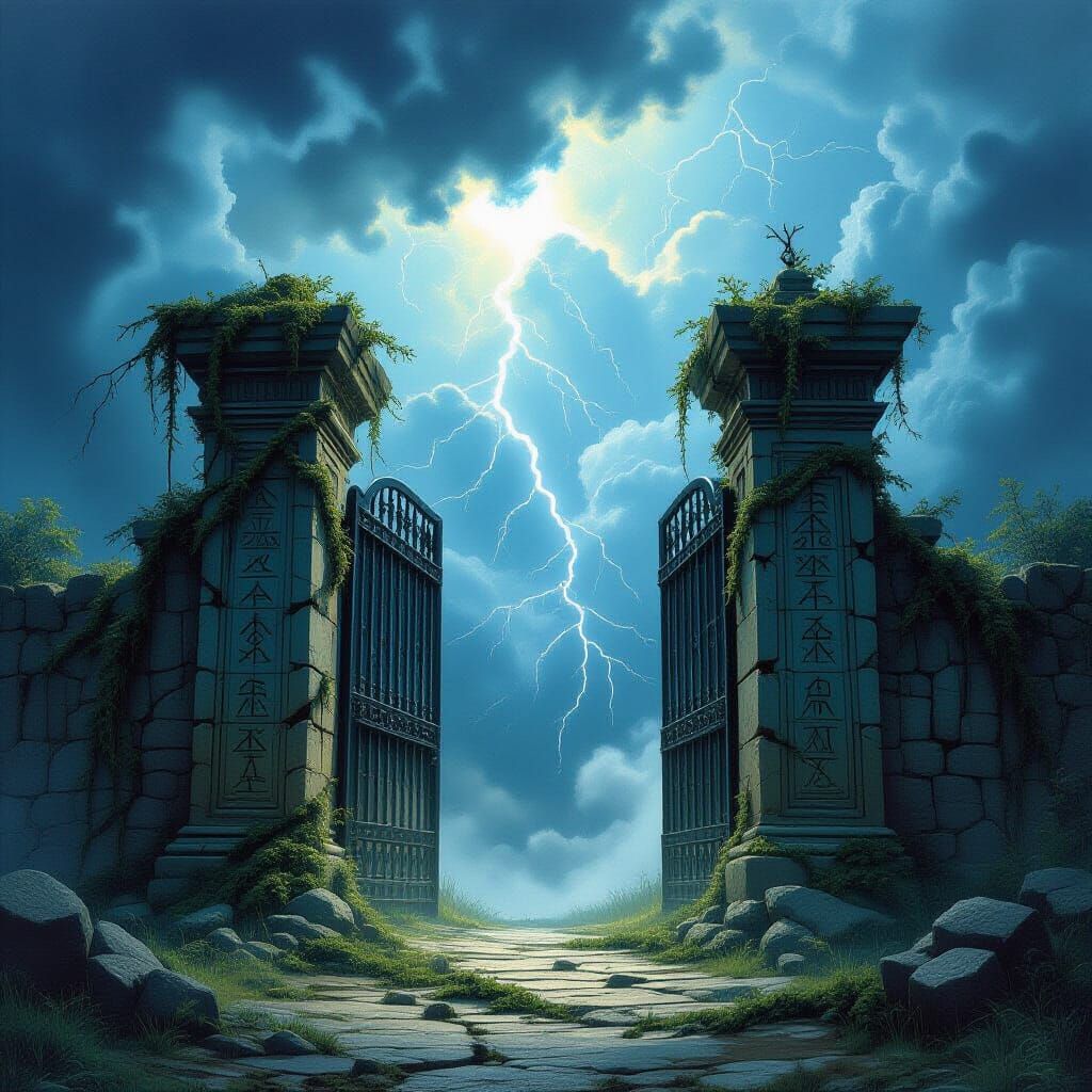 Mystical Gates Open to a Realm of Shadow