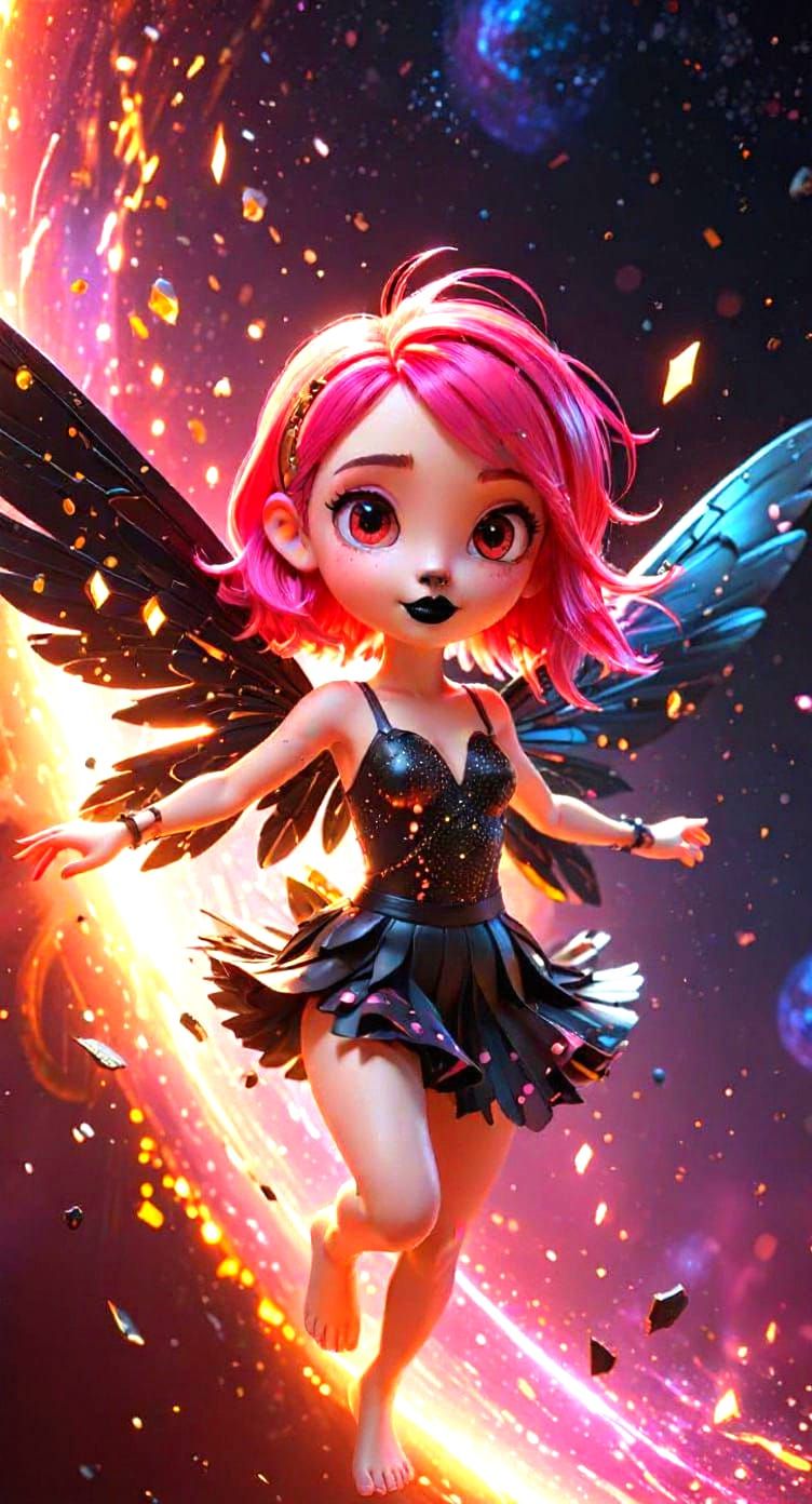 Cosmic Fairy in 3D Anime Style