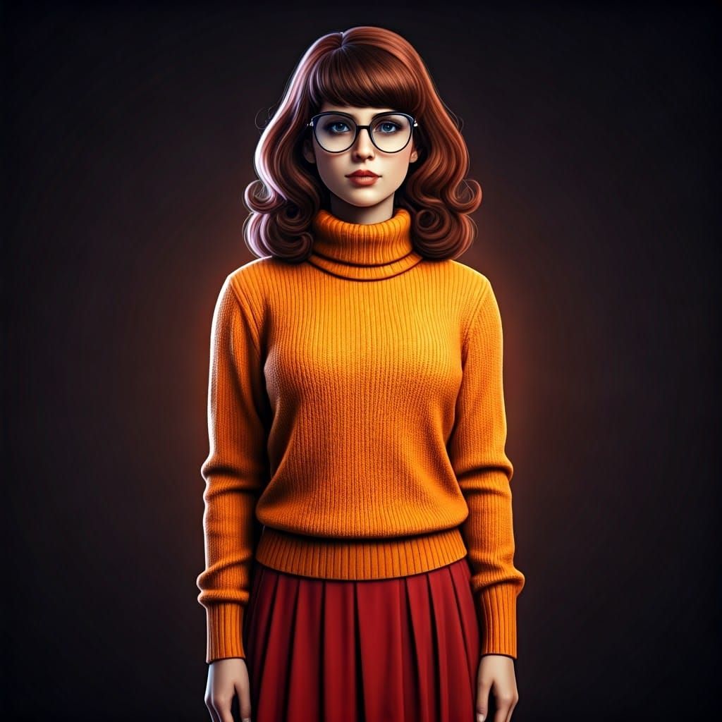 Velma Dinkley Portrait in Artstation Style