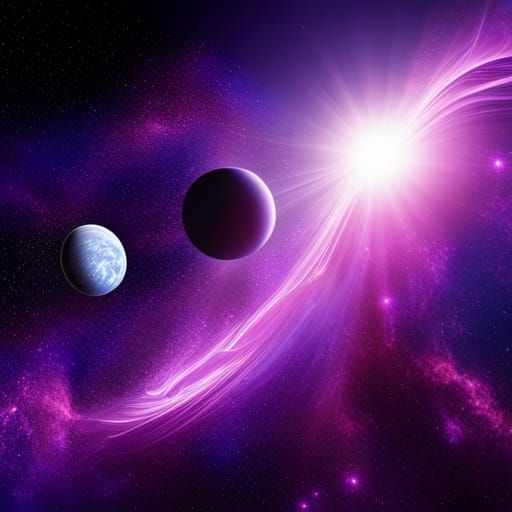 Mysterious Galaxy of Blue and Purple Stars