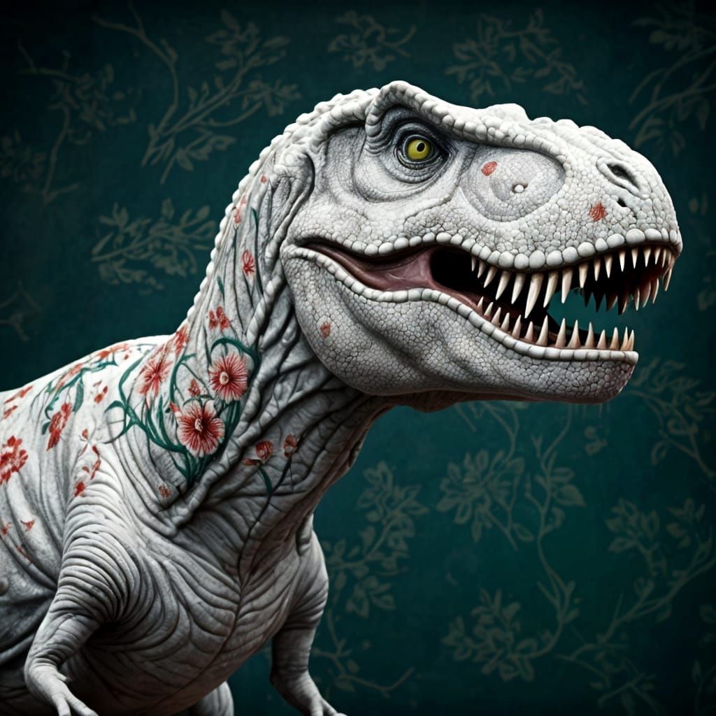 Majestic Chinoiserie Tyrannosaurus Rex