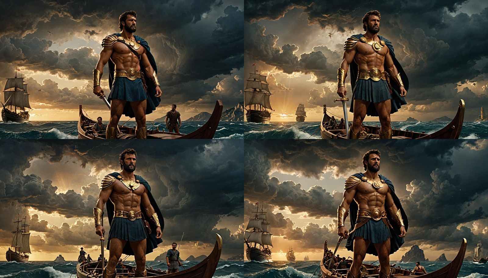 Jason and the Argonauts Sailing into Storm