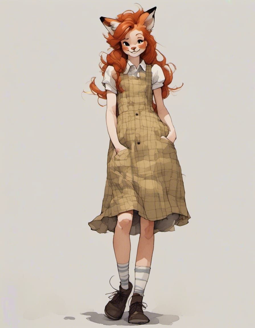 Adorable fox-girl Vixen