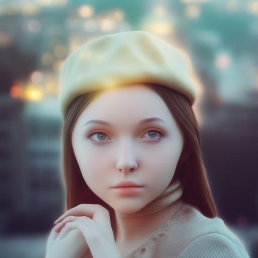 Photorealistic Matte Painting in Golden Hour Lighting