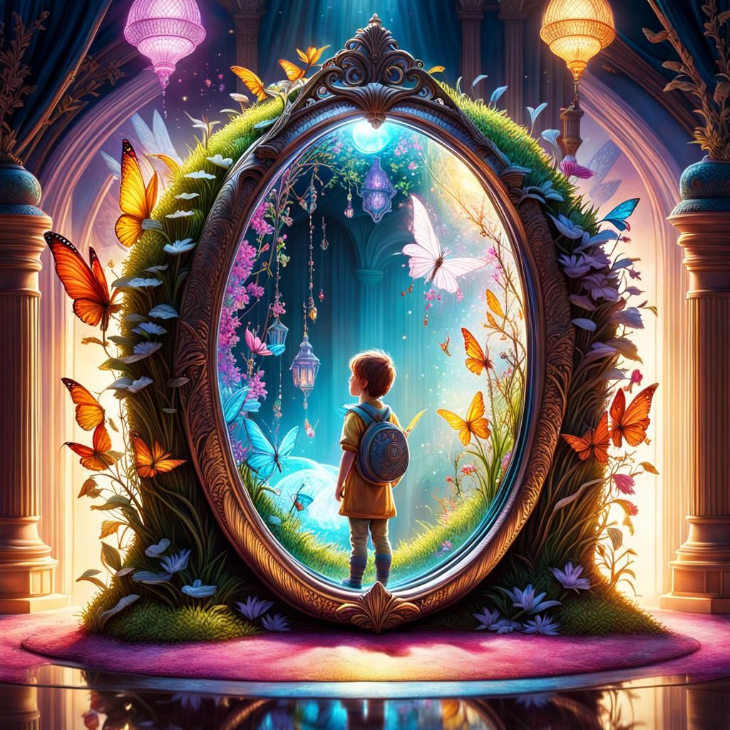 Magical Mirror Reveals Fairy and Pixie World