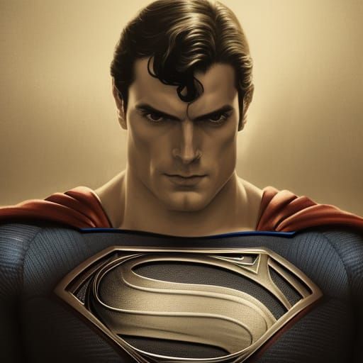 Superman as Judge: Detailed Artistic Portrait