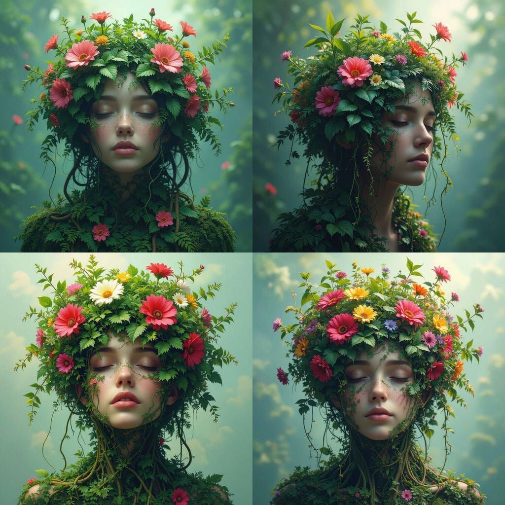 Surreal Mind Garden Illustration