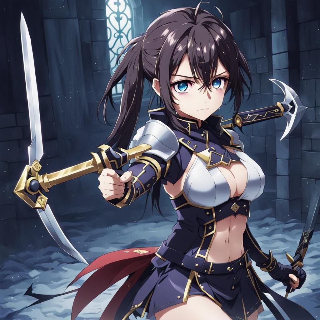 Anime Style Illustration of glaive and ericdoa