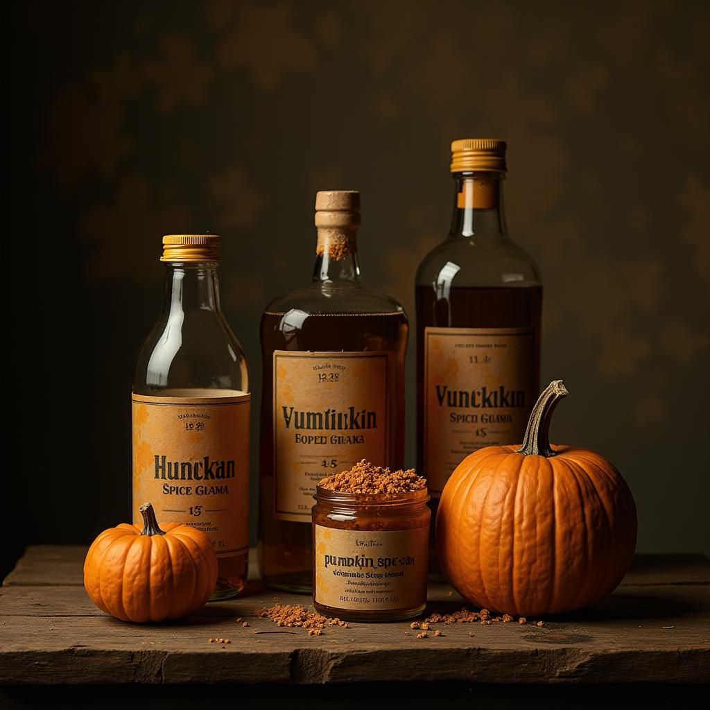 Grotesque Pumpkin Spice Still Life in Dutch Style