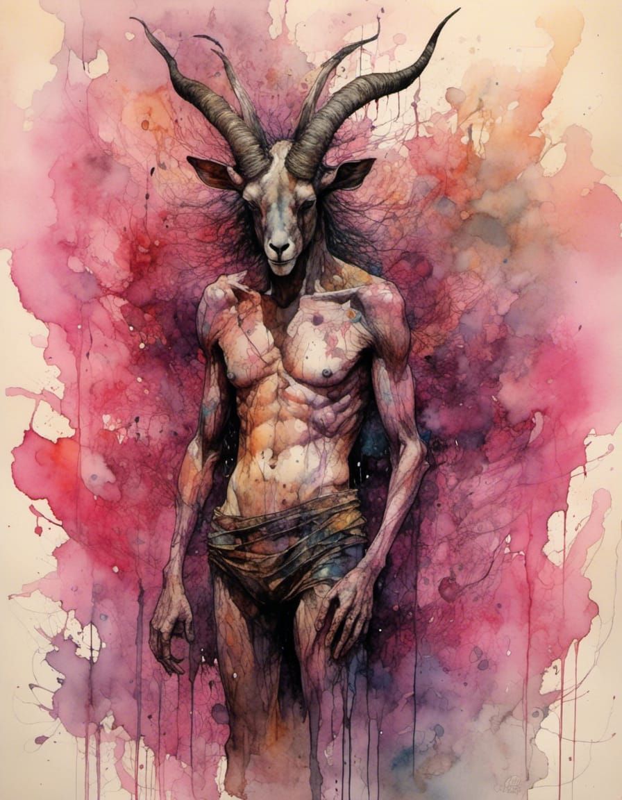 Slender Man in a Neurographic Ink Disaster