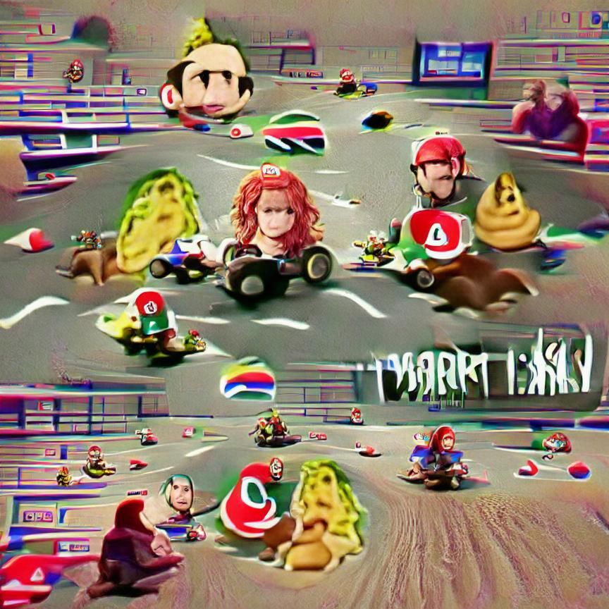 Surreal Distorted Mario Kart Adventure