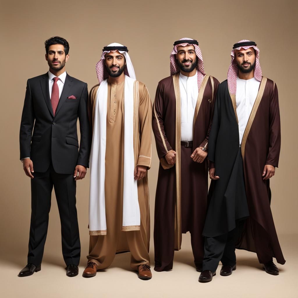 4 Arab men in business