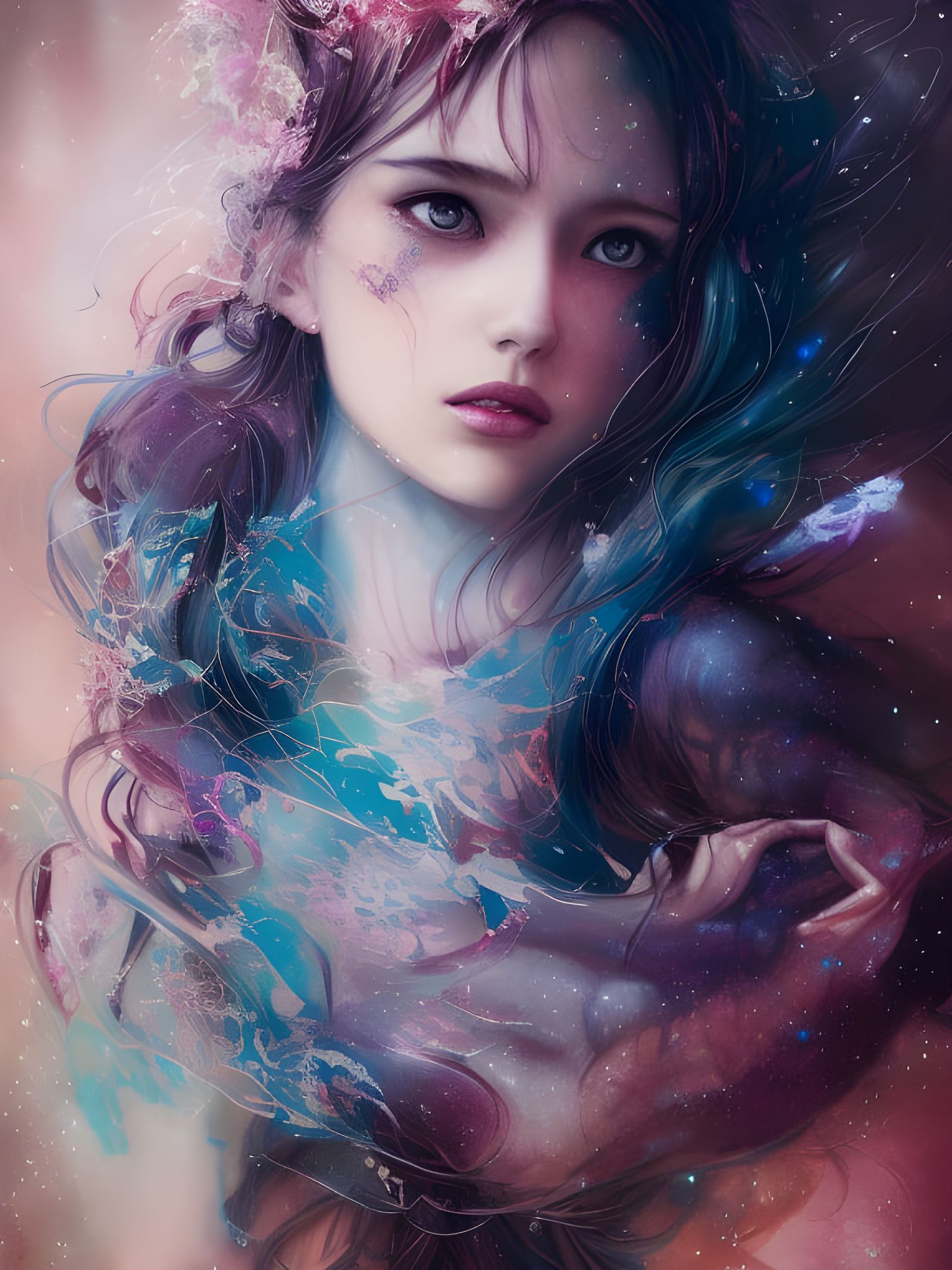 Magical Galactic Dreamscape in Hyper-Realistic Style