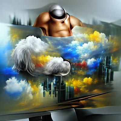 Abstract Cloudscape in Hyperrealistic Matte Painting