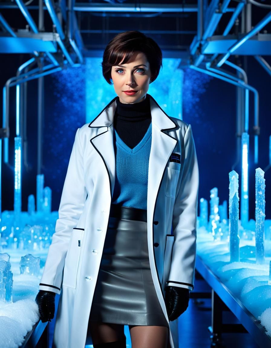 Frozen Lab Portrait in Pop Art Style