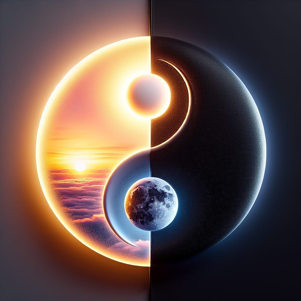 Yin and Yang: Day and Night in 3D Photorealism