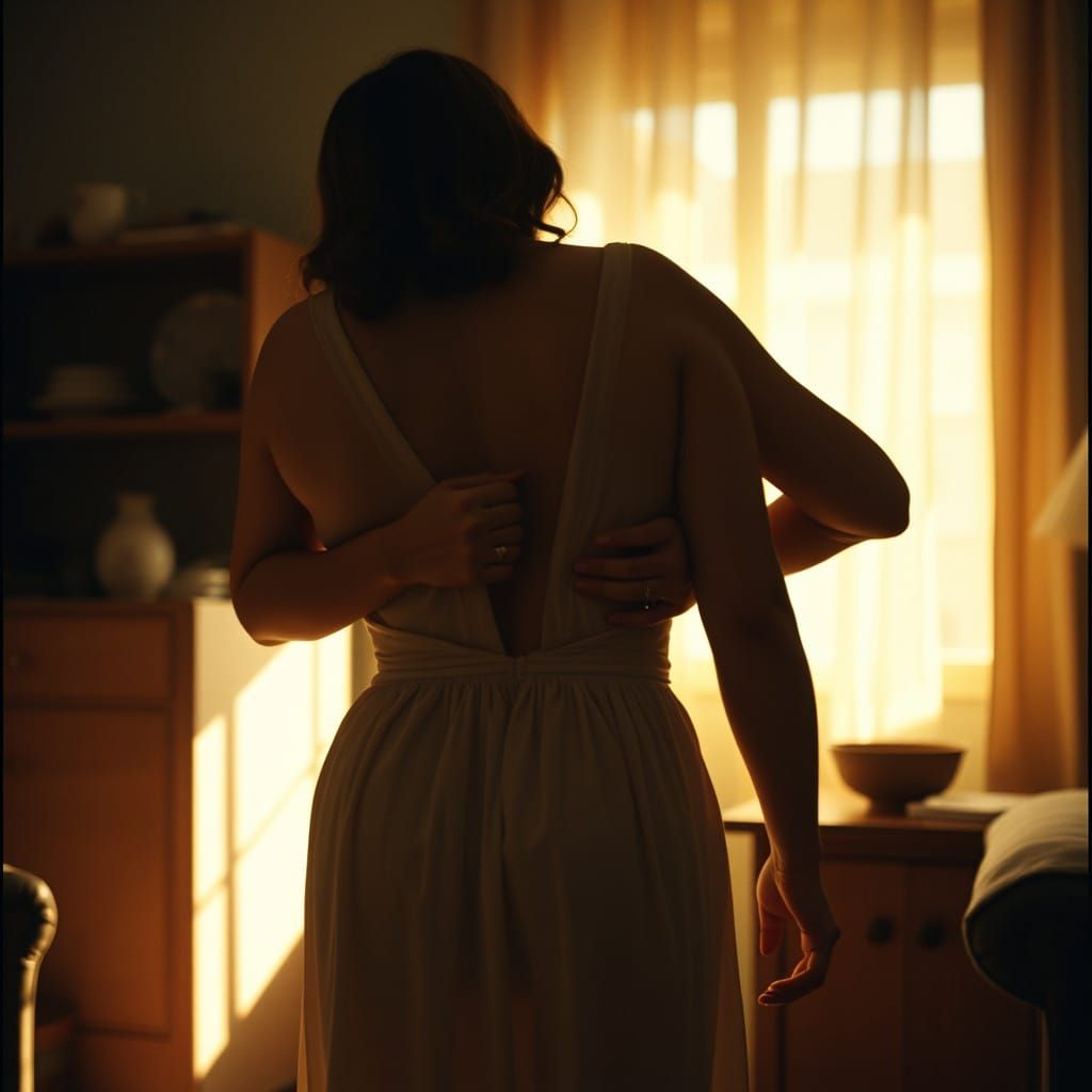 Mother Tenderly Dresses Son in Short Lolita Style