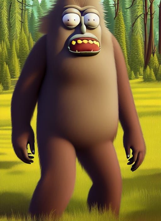 Sasquatch Squanchy: A Rick and Morty Mashup