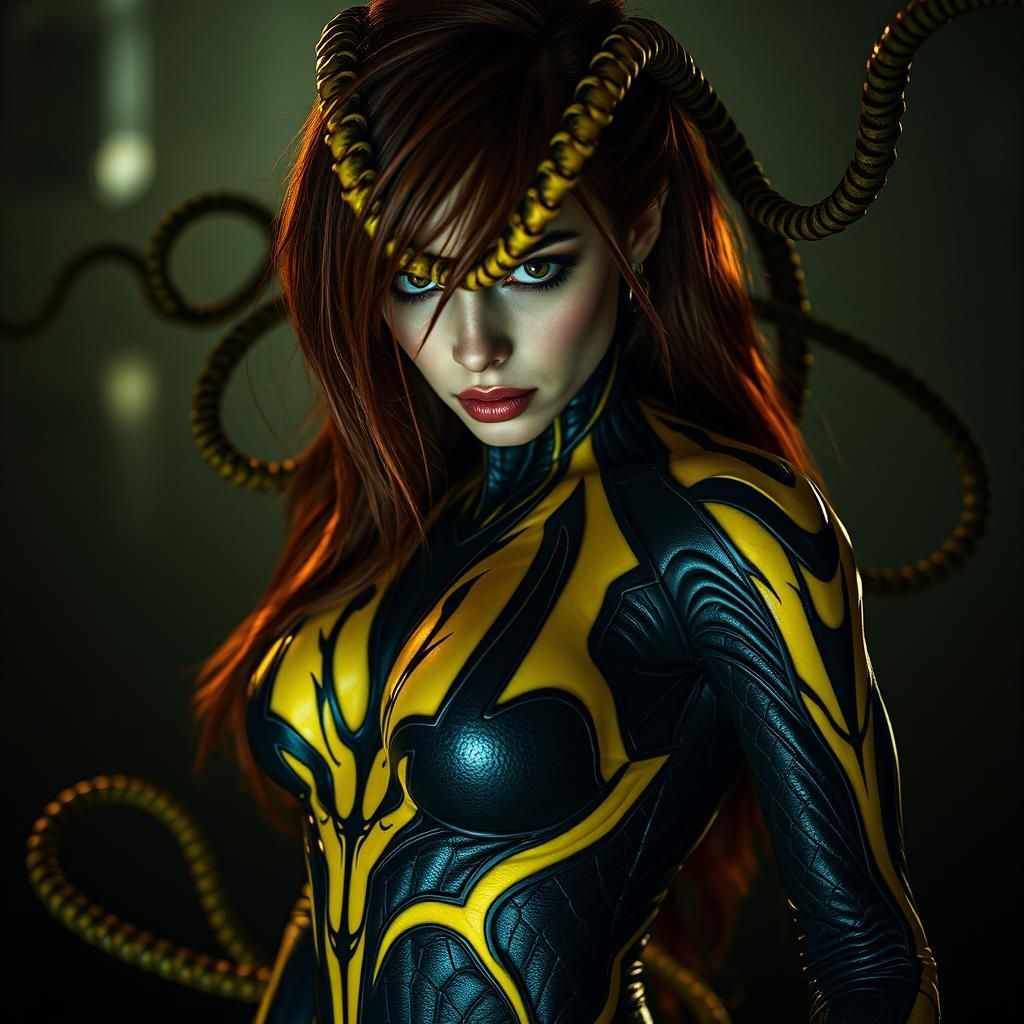 Scream Symbiote Fusion: A Hyperrealistic Marvel Rendition