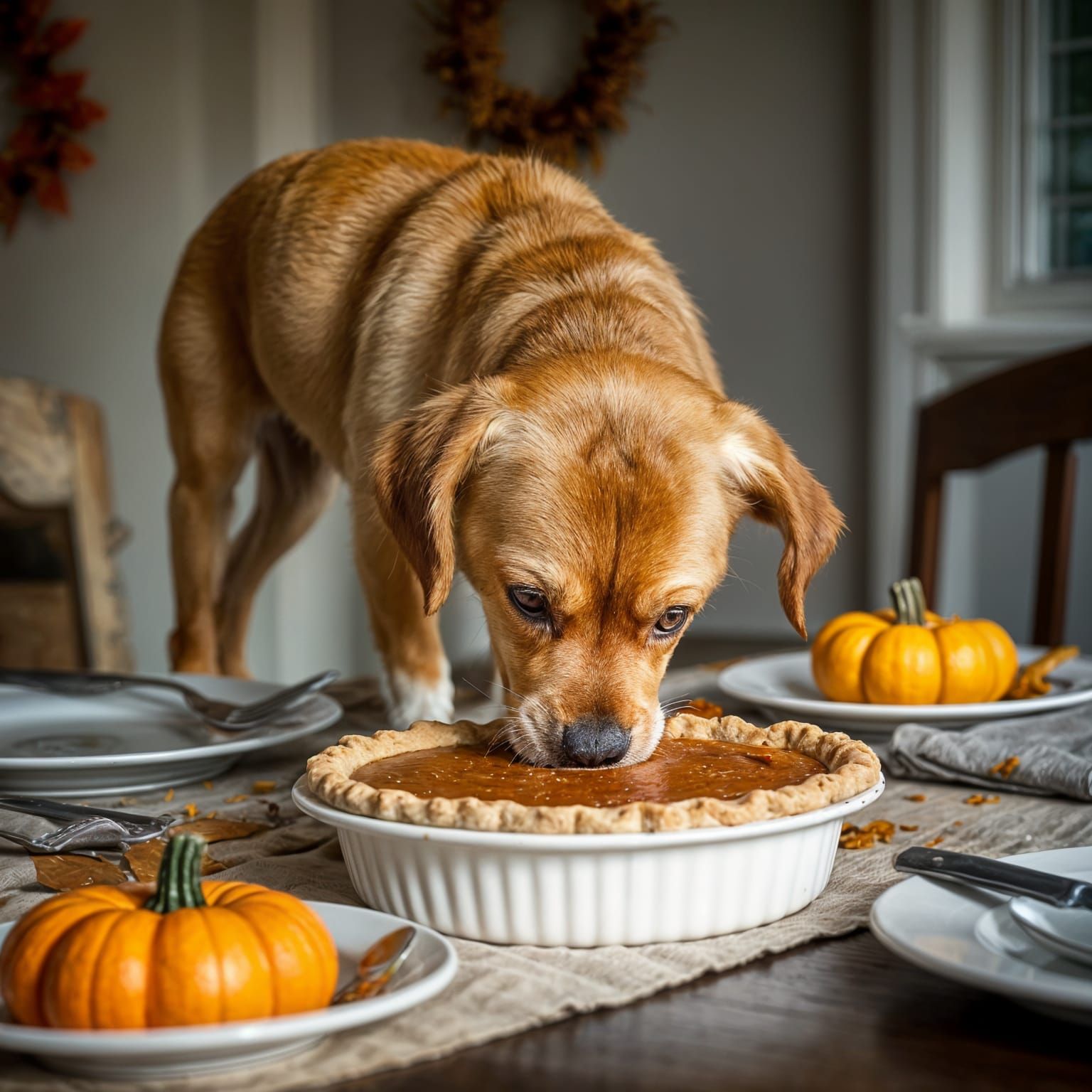 Canine in Pumpkin Pie Indulgence