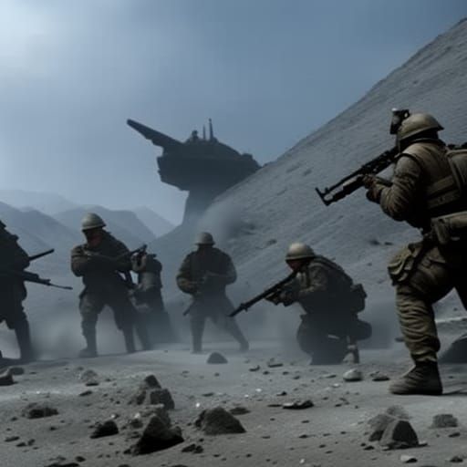 US Infantry Battle: Photorealistic 8K Art