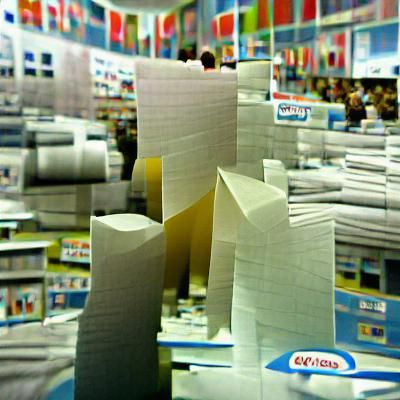 Inverted Paper World: AI Generated Image