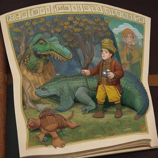 Cheb Urashka and Croc O'Deal Genes Illustration