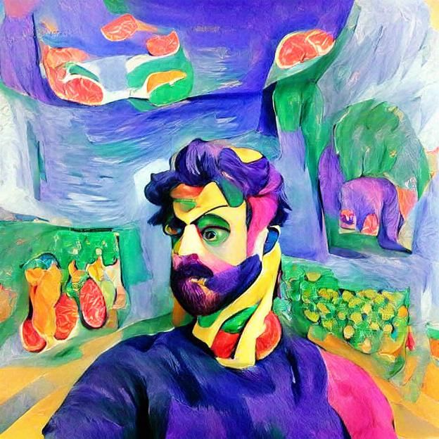 Fauvism Inspired Abstract Color Landscape