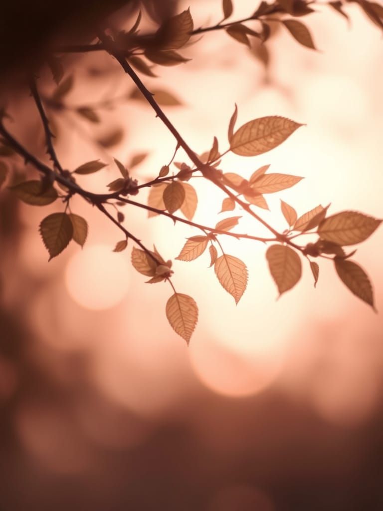 Ethereal Brambles in Misty Morning Light