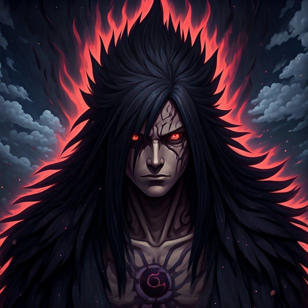 Ominous Susanoo Illustration in Manga Style