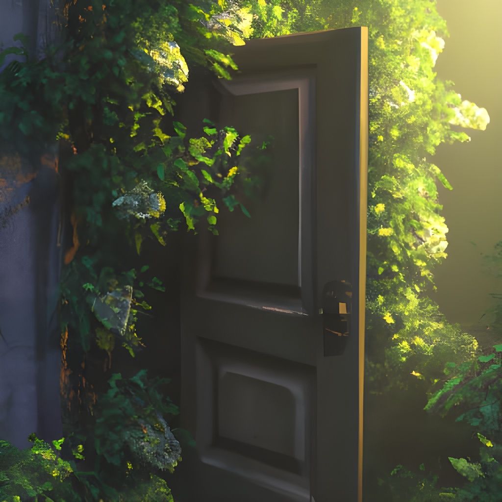 Close the door! Don't let the plants come out!