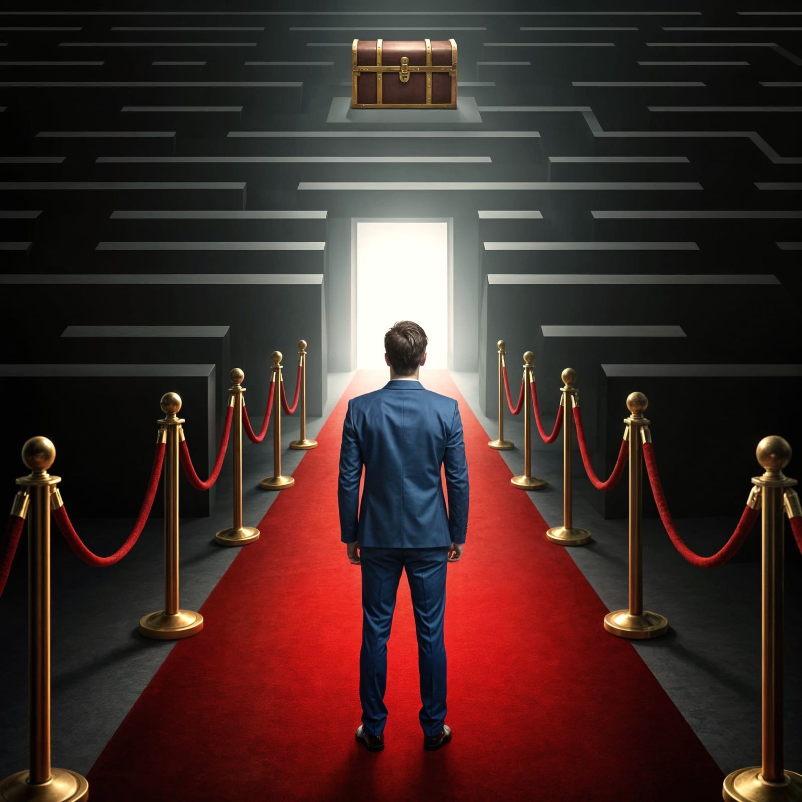 Man's Choice: Maze or Treasure?