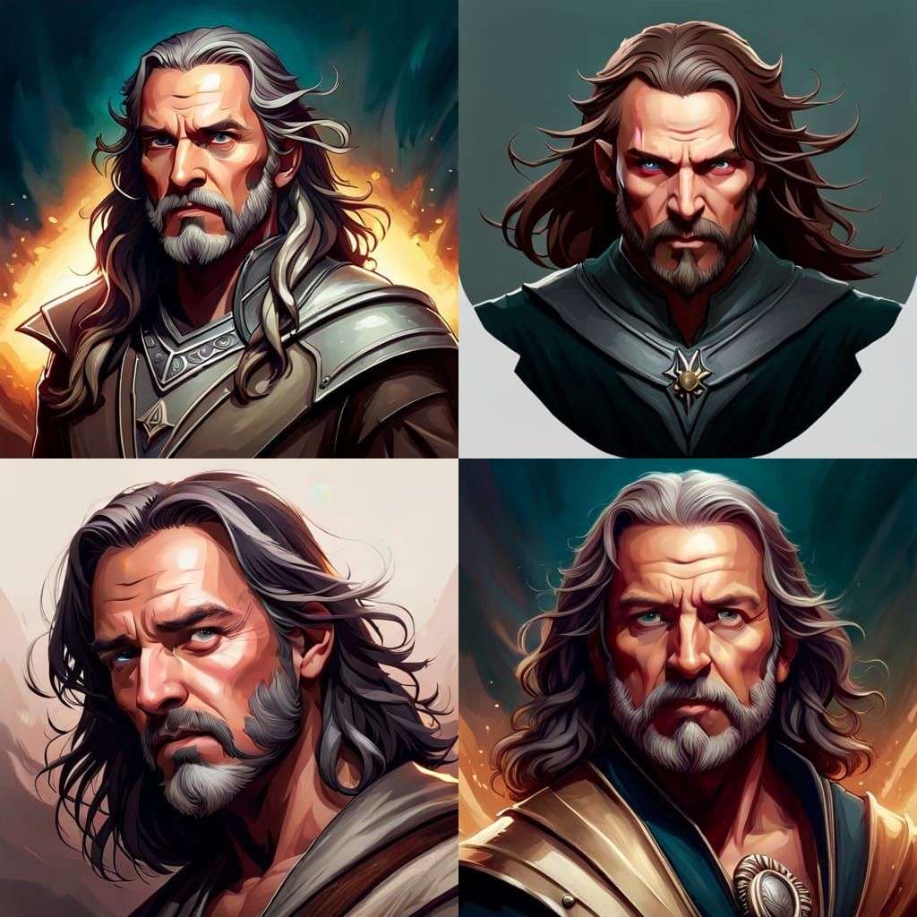 Lord of the Rings Portrait in Anime Art Style