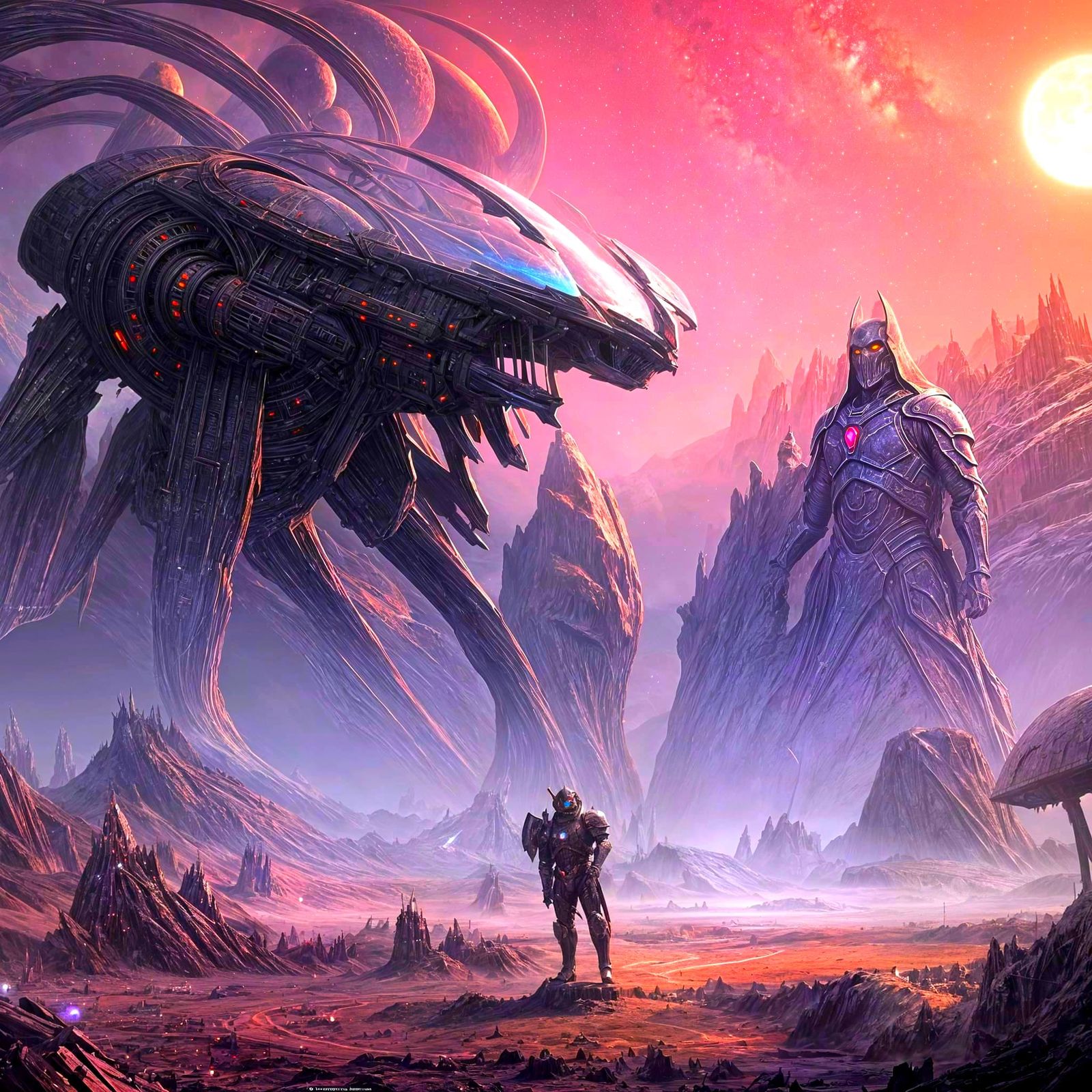 Galactic Ruins in Deep Space, Science-Fantasy Concept Art