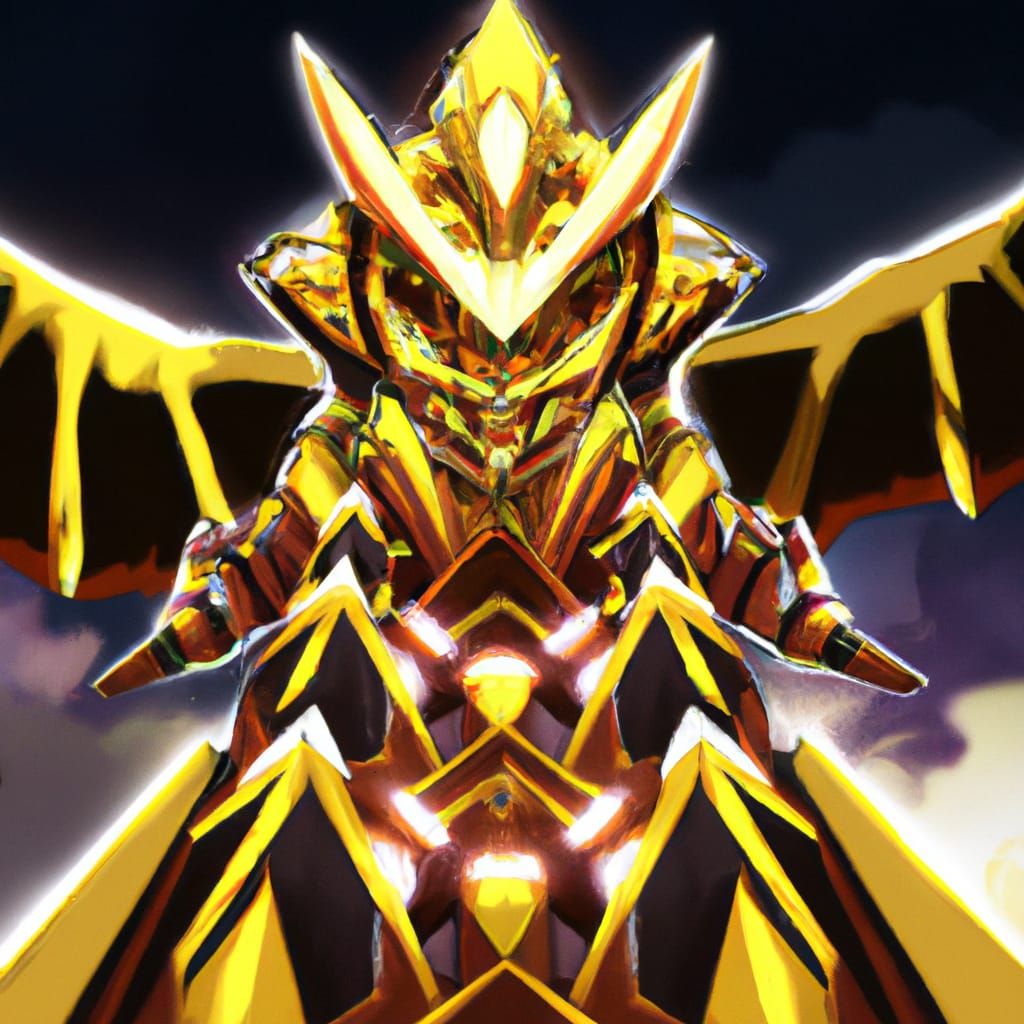 Pyramid Digimon Anime Artwork: Detailed Digital Monster