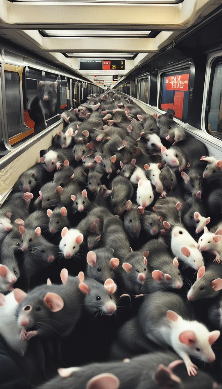 Anthropomorphic Rats Commuting to Work