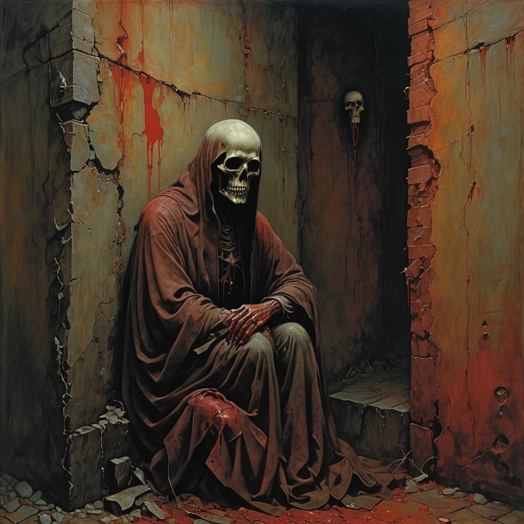 Sinister Embrace in a Torture Chamber: Surrealist Nightmare