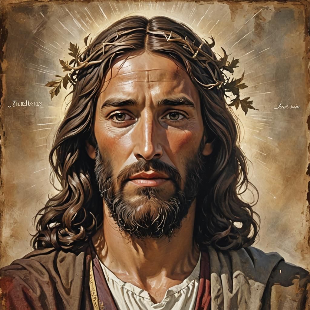 Detailed Matte Painting of Jesus Christ in 8k