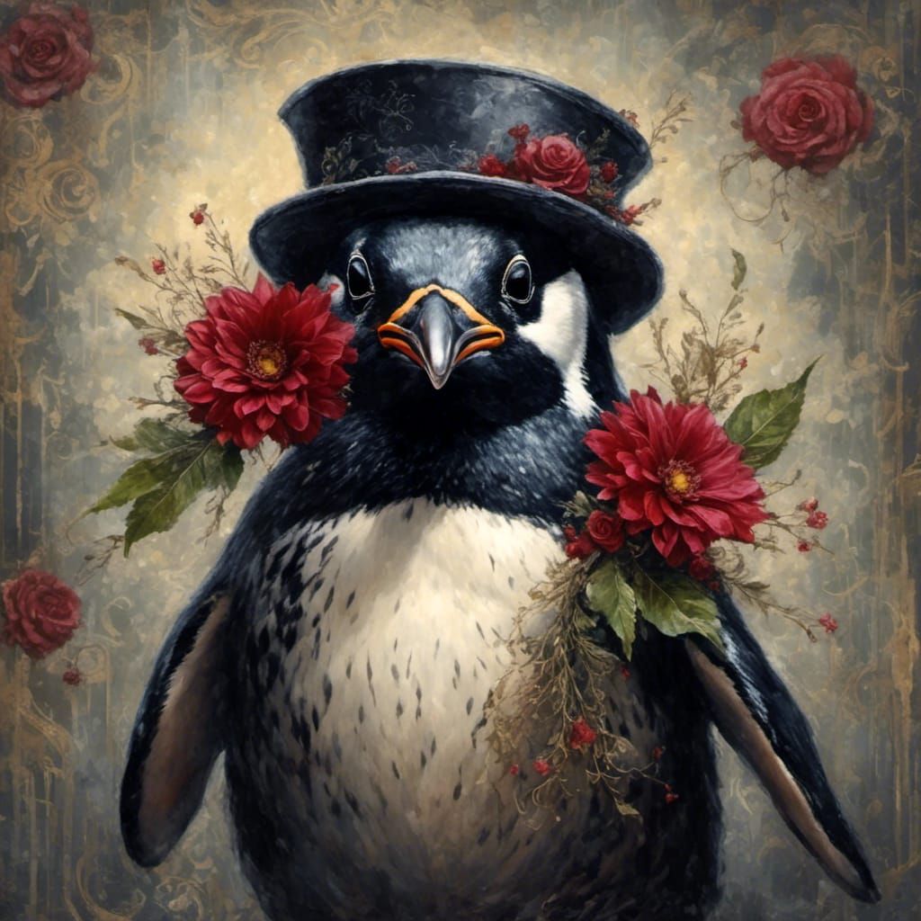 Black Dahlia Penguin
