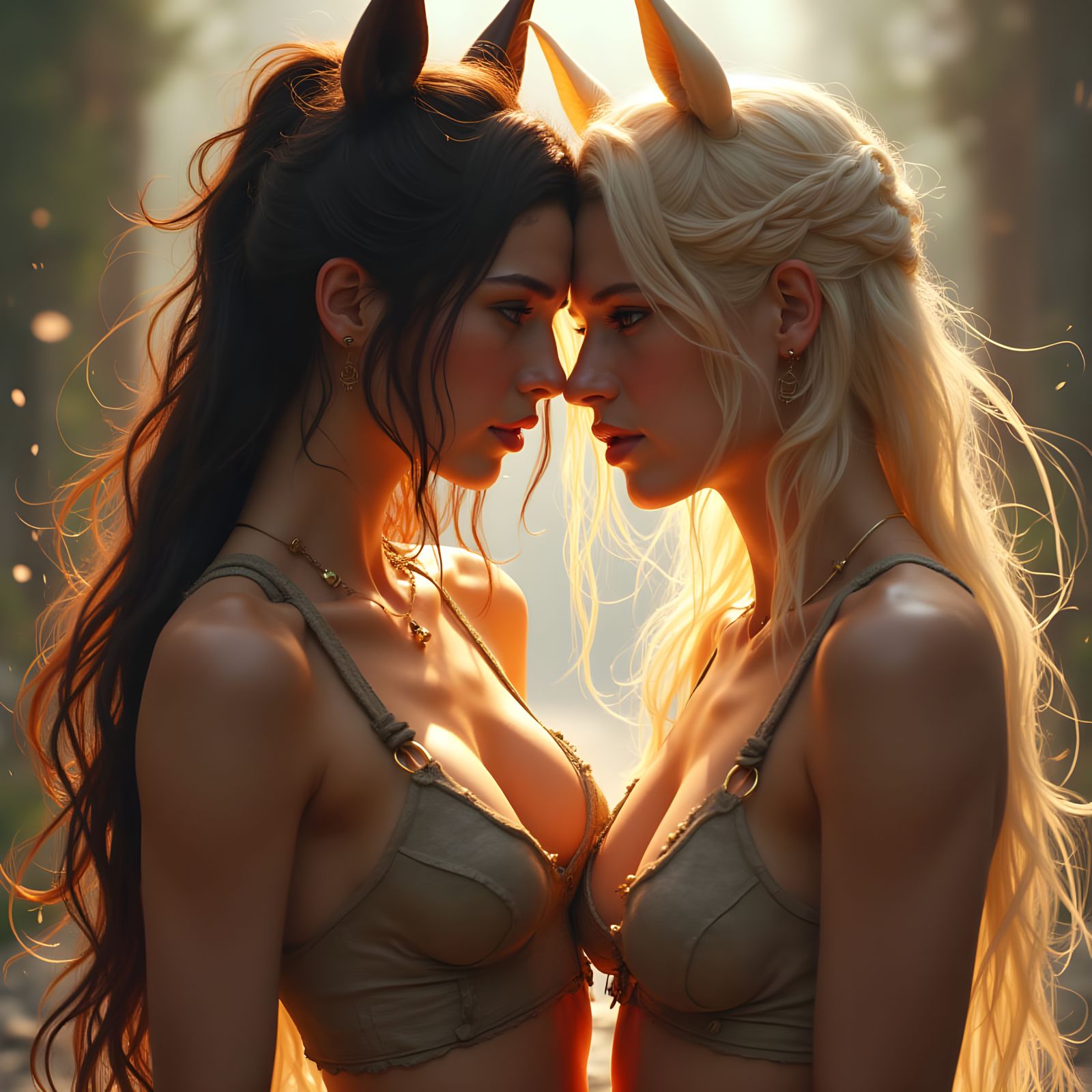 Centaur Girls in JRPG Style Concept Art